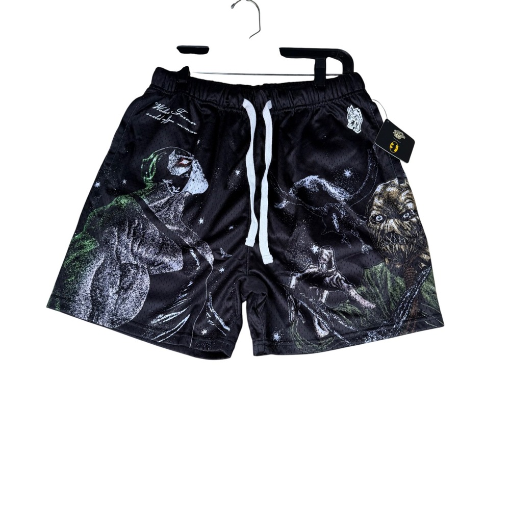 Darc Sport DC Comics Bane Scarecrow Mesh Shorts Black Mens Small Limited Edition
